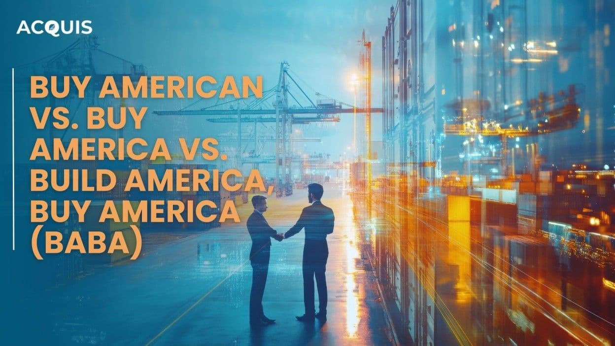 Buy American vs. Buy America vs. Build America, Buy America