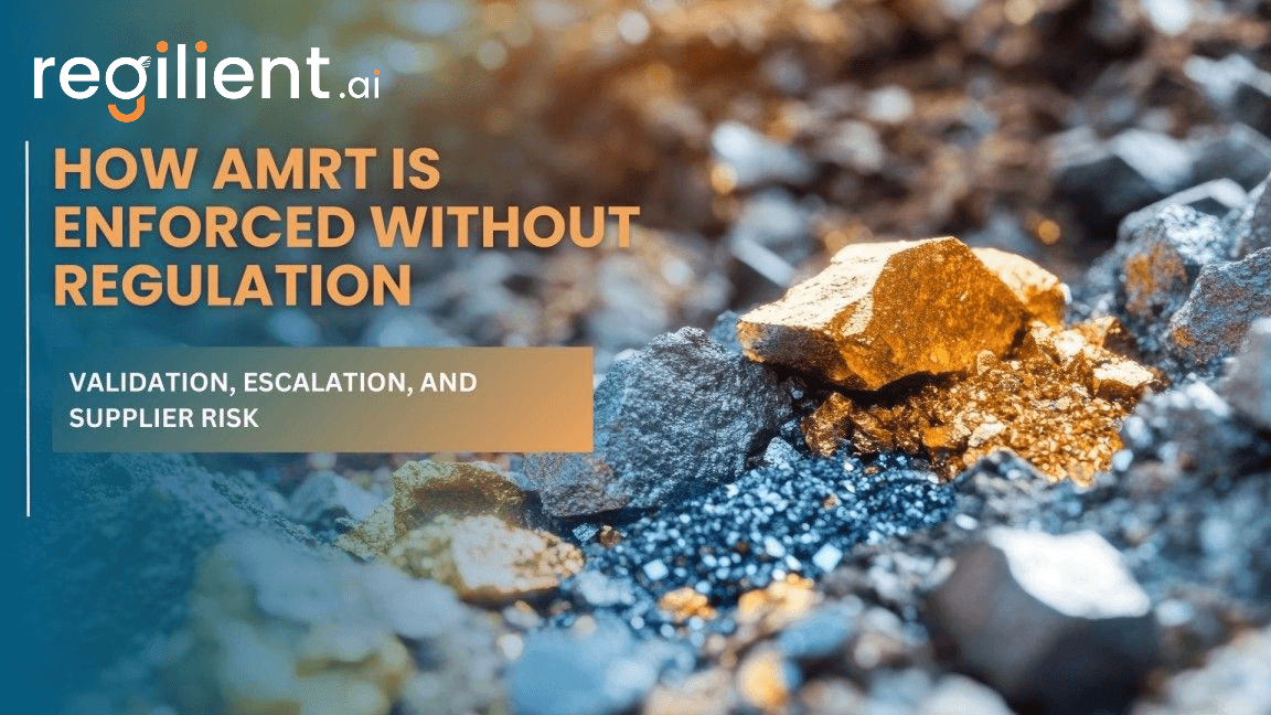How AMRT Is Enforced Without Regulation: Validation, Escalation, and Supplier Risk