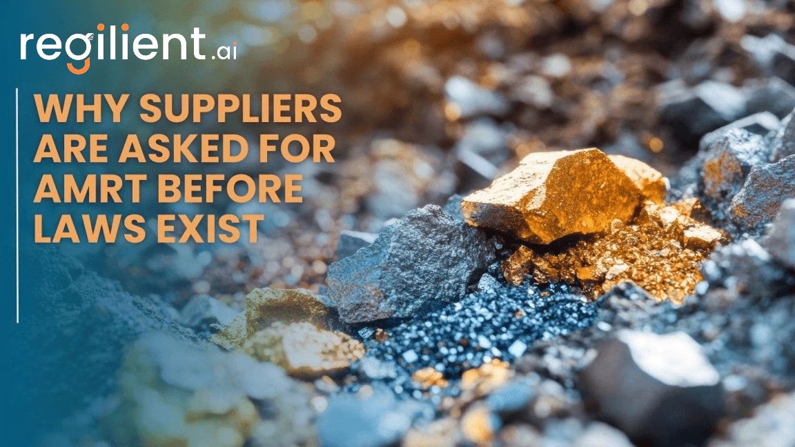 Why Suppliers Are Asked for AMRT Before Laws Exist