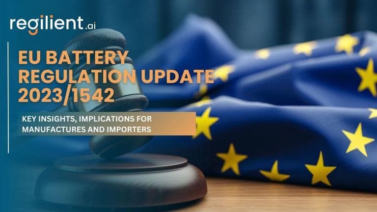 EU Battery Regulation update 2023/1542
