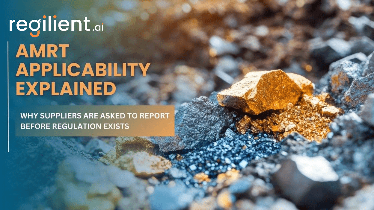 AMRT Applicability Explained: Why Suppliers Are Asked to Report Before Regulation Exist