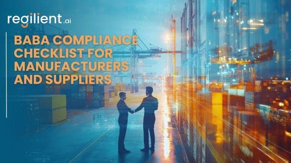 BABA Compliance Checklist for Manufacturers and Suppliers