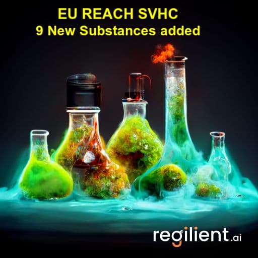 REACH SVHC List Expanded by ECHA with Nine Additional Chemicals