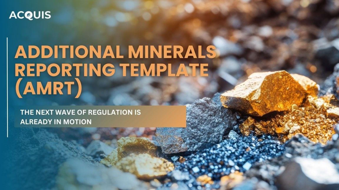 Additional Minerals Reporting Template (AMRT)